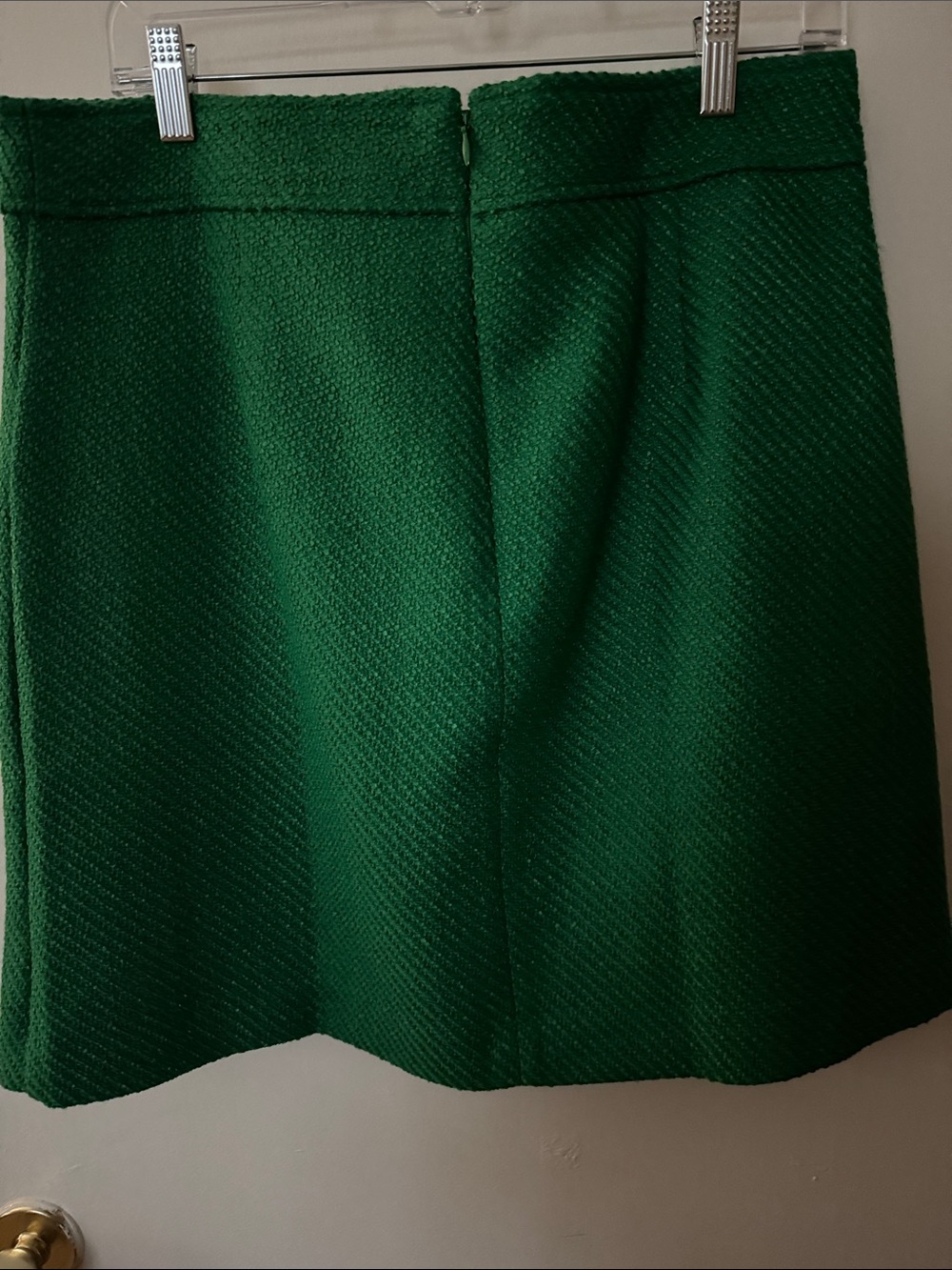 J. Crew Green A-Line Skirt - Picture 2 of 3
